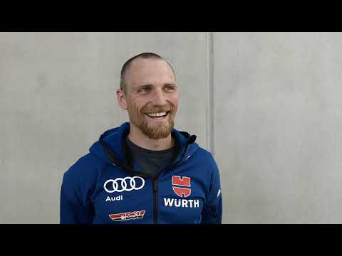 Biathlet Erik Lesser im Interview nach der DSV-Einkleidung