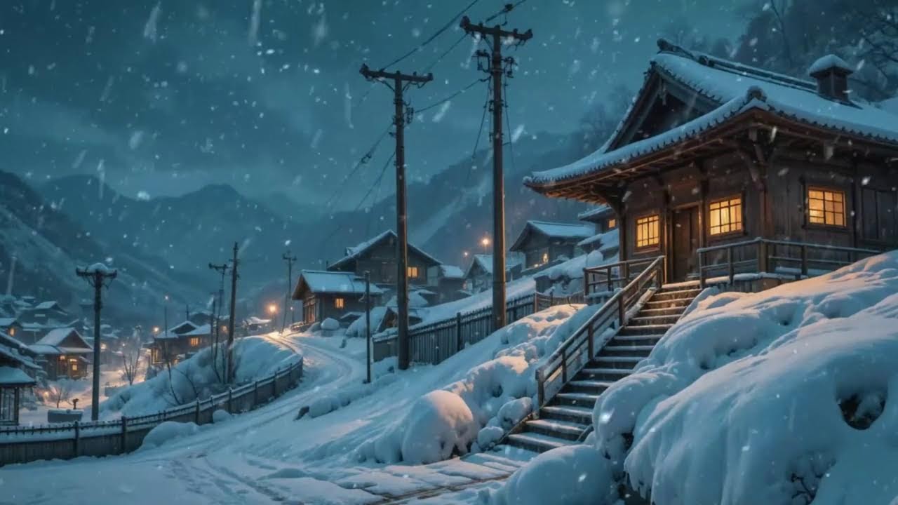 80s & 90s Retro Japanese City Atmosphere & Snow Feels | Lofi Playlist