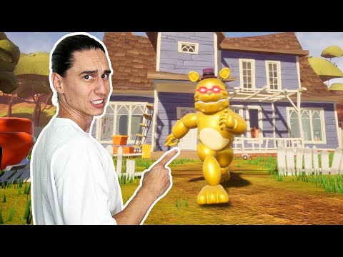 Hello Neighbor avec Freddy de FNAF ! - HELLO NEIGHBOR FREDBEAR MOD (Rediffusion Batzair)