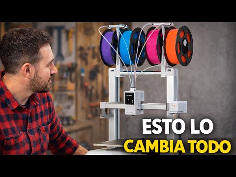 Multi-material 3D printer in the workshop | Anycubic Kobra X: unboxing and first tests