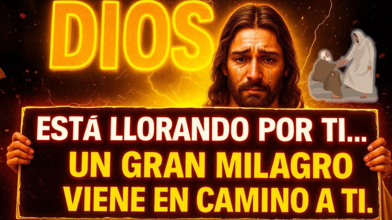 DIOS ESTÁ LLORANDO POR TI...UN GRAN MILAGRO VIENE EN CAMINO A TI..