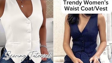 How to Cut and Sew a WAISTCOAT. How to Make a FITTED WAISTCOAT TUTORIAL