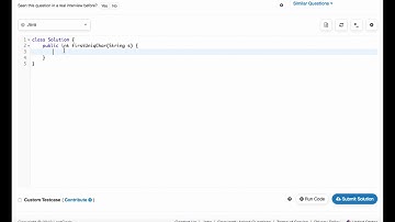 First Unique Character in a String