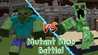 Mutant Zombie Vs Mutant Creeper‼️-Minecraft mobile screenshot 3