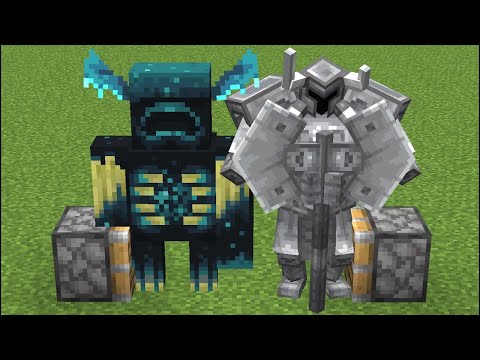 warden + ferrous wroughtnaut = ??? | Minecraft combined | Zombieee