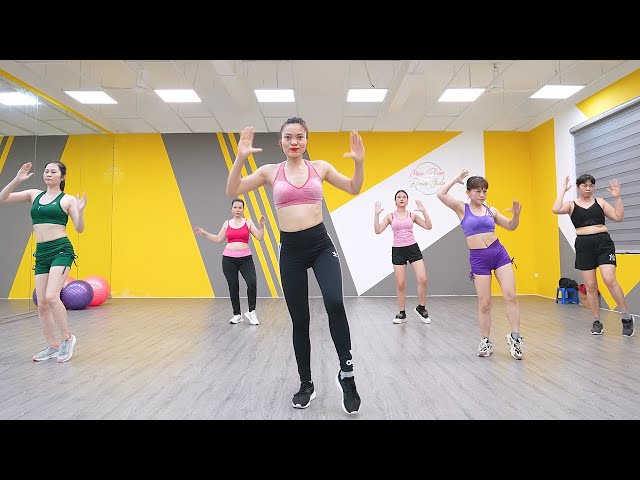 Burn Stubborn Belly Fat 🔥 Exercises to Get Slim Waist - Reduce Lower Belly Fat | AEROBIC DANCE class=