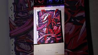 Drawing with Cheap Alcohol Markers | #spiderman #venom #carnage #art #marvelart #shorts
