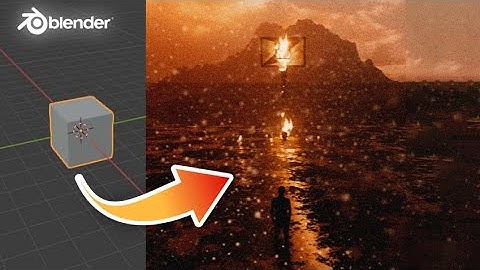 Atmospheric Blender Concept Art - Mesmerizing Timelapse