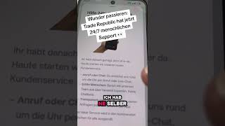 App-News: Trade Republic hat Support, ein Wunder