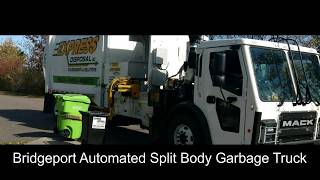 Express Disposal - Split body garbage truck
