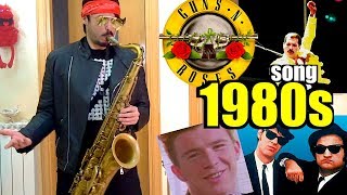 BEST SONGS of 1980s on Sax 🎷 chords