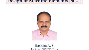 Design of machine elements-Revision class for polytechnic students