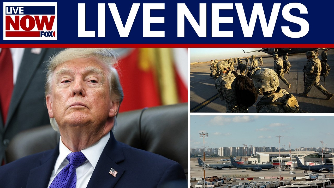 ⁣LIVE: US troops withdraw from Iraq, Israel hijacking scare, Trump Hispanic Heritage event & more
