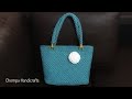 Crochet​ bag - Lai Thai​ stitch​ | ถักกระเป๋าเชือกร่ม ลายไทย(ลายหยดน้ำเล็ก)