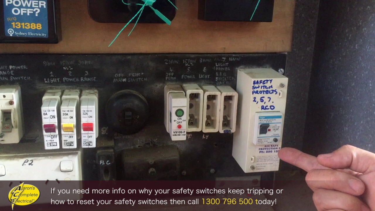 How To Reset Your Safety Switches When You Have Fuses YouTube