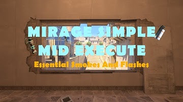 CS2 Mirage EASY Mid Execute in 2 Minutes Smokes, Molly & Flashes