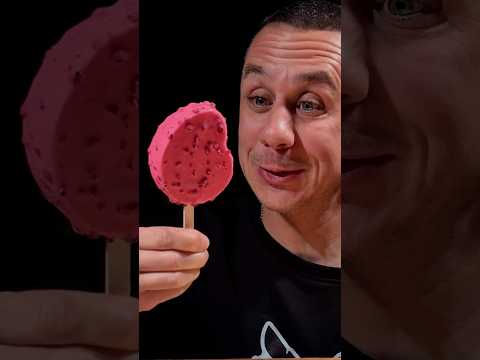 Мороженое с кусочками малины ASMR #асмр #asmr #мороженое #имбуличка