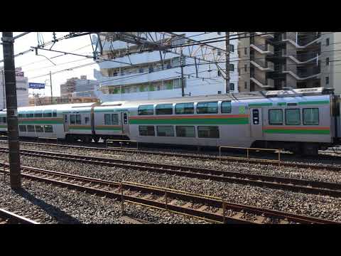 【鉄道動画】南浦和駅にて　宇都宮線E233系＋E231系（湘南新宿ライン）通過シーン