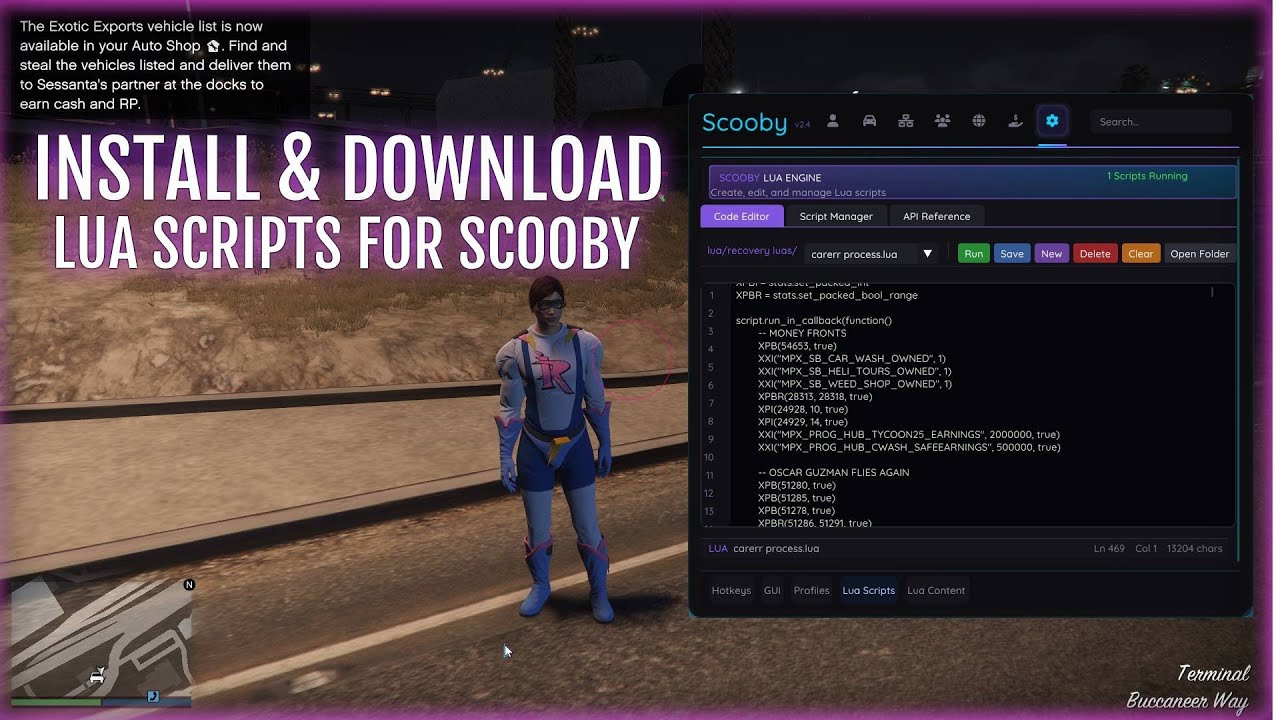 How To Download & Install Lua Scripts For Scooby - GTA5 - YouTube
