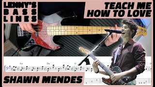 Shawn Mendes - Teach Me How To Love - Bass Line - Score - Tabs - Cover