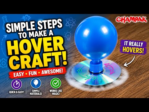 Simple Steps to make a HoverCraft - Kids Science Experiements