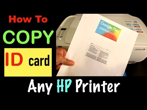 How to Copy ID card Both sides on One Page, HP Printer review ?