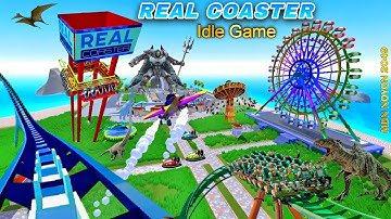 REAL COASTER : IDLE GAME | GAMEPLAY | THEME PARK BUILD GAME | MDN NOYON 2049