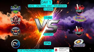 🏏SCL TOURNAMENT🏏 T10🏆 LIVE TODAY 25/12/25 Day 1
