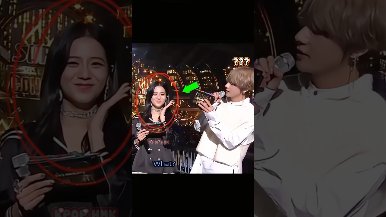 Милые моменты с ведущими Джису и Тэхёном!!