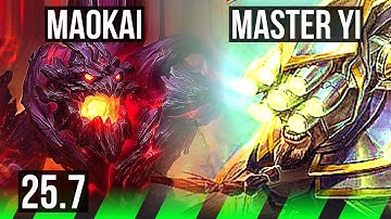 MAOKAI vs MASTER YI (JGL) | 34k DMG, 13/4/19 | EUW Master | 25.7