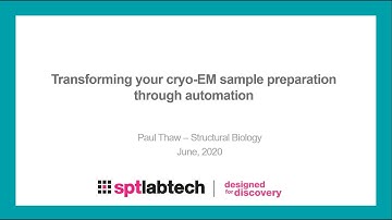 chameleon - Delivering automated sample prep for next generation cryo-EM