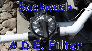 How to Backwash a DE Filter