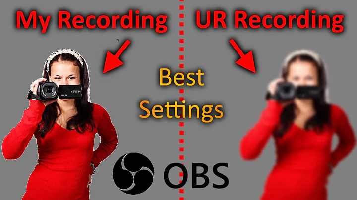BEST OBS RECORDING SETTINGS 1080p 60 fps FULL HD!