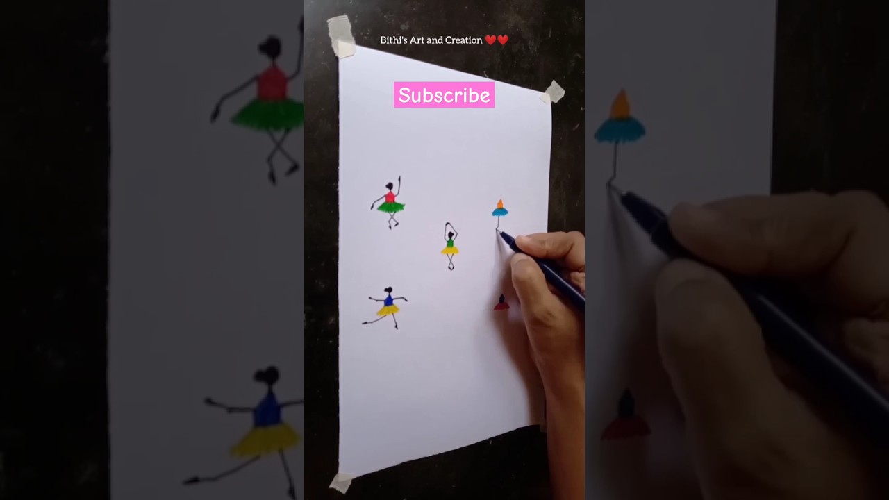 Dancing Ballet Girls | Amazing Drawing 