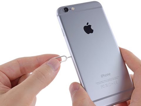 How to remove a stuck SIM card from iPhone 6 - without ... | Doovi