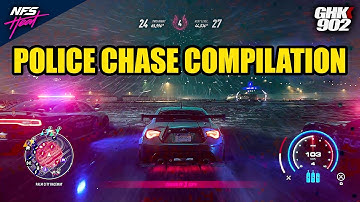 Police Chase Compilation | NFS Heat Keyboard Gameplay