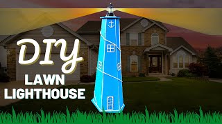 DIY 6 Foot Front Lawn Lighthouse