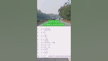 GATE 2024 : Formula Revision : Civil Engineering || Subscribe for more #gate2024 #aniruddhasir #iit