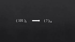 How to convert Binary Number into Decimal Number