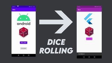 Making a Simple Dice Rolling Flutter Application | Android to Flutter | Hindi |