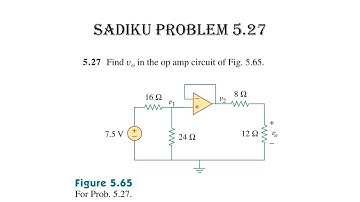 Problem 5.27 Fundamental of Electric Circuits (Sadiku) 5th Ed - Op-amp