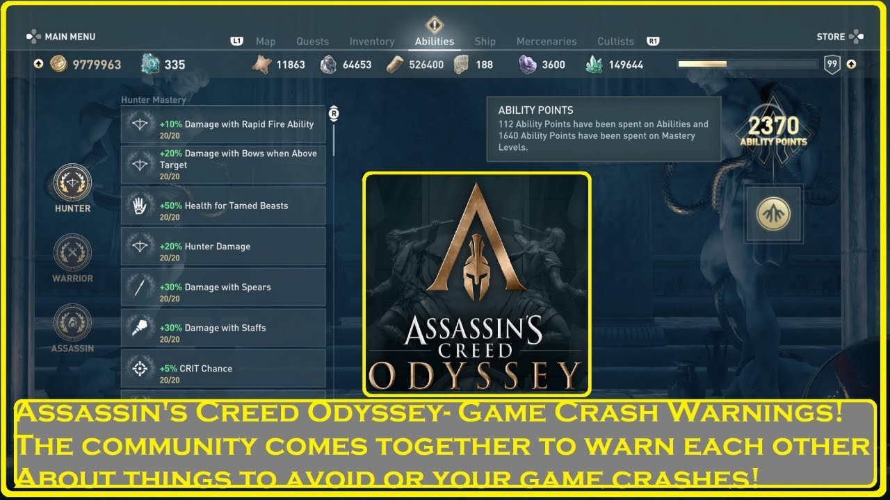 Assassin's Creed Odyssey - PCGamingWiki PCGW - bugs, fixes, crashes, mods,  guides and improvements for every PC game