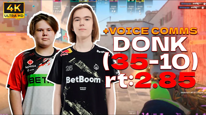 😯donk (35-10) rt:2.85 w/zweih +VOICE COMMS l EU FACEIT RANKED (dust2) l #cs2 #pov
