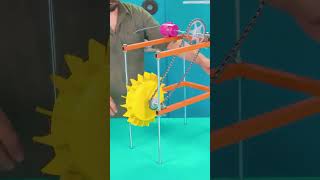 This DIY Water Wheel Actually Generates Power! ⚡💧#craft #diy #shorts