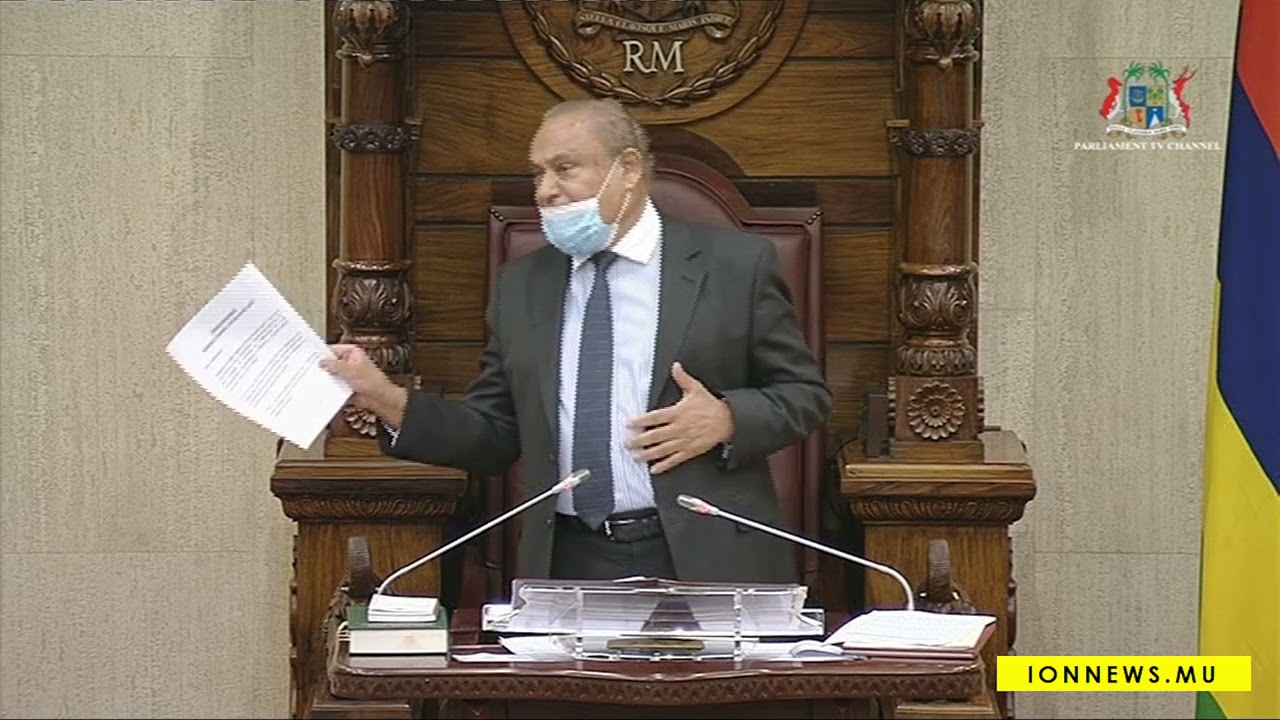 Point of Order refusé à Arvin Boolell : Walk-out de l'opposition