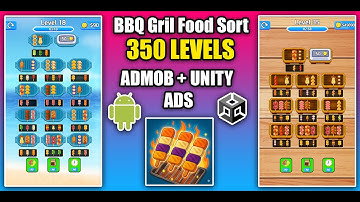BBQ Grill Food Sort Puzzle Unity Game Source Code with Admob and Unity Ads Integrated