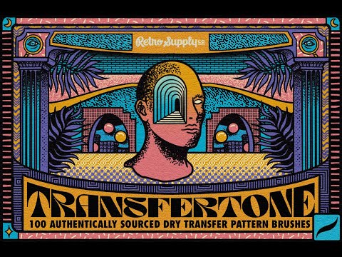TransferTone | Illustrator Swatches, a Brush Add-On by RetroSupply Co. (Thumbnail 1 of 8)