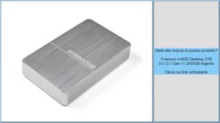 Freecom mHDD Desktop 2TB 3.0 (3.1 Gen 1) 2000GB Argento