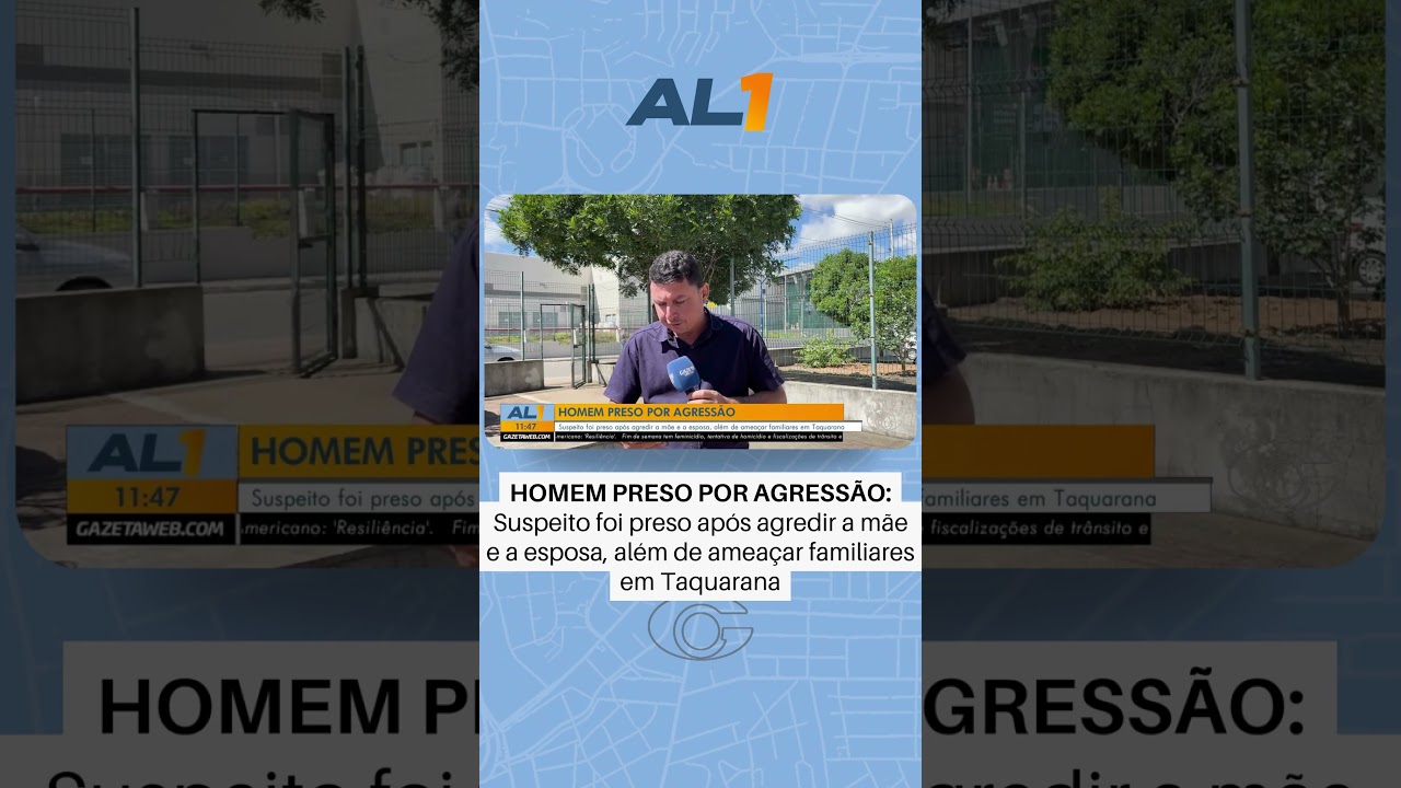 Homem é peso suspeito de agredir a mãe e a esposa em Taquarana