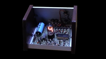 Caringella CEi single digit Numitron clock  (1973) remade 2023